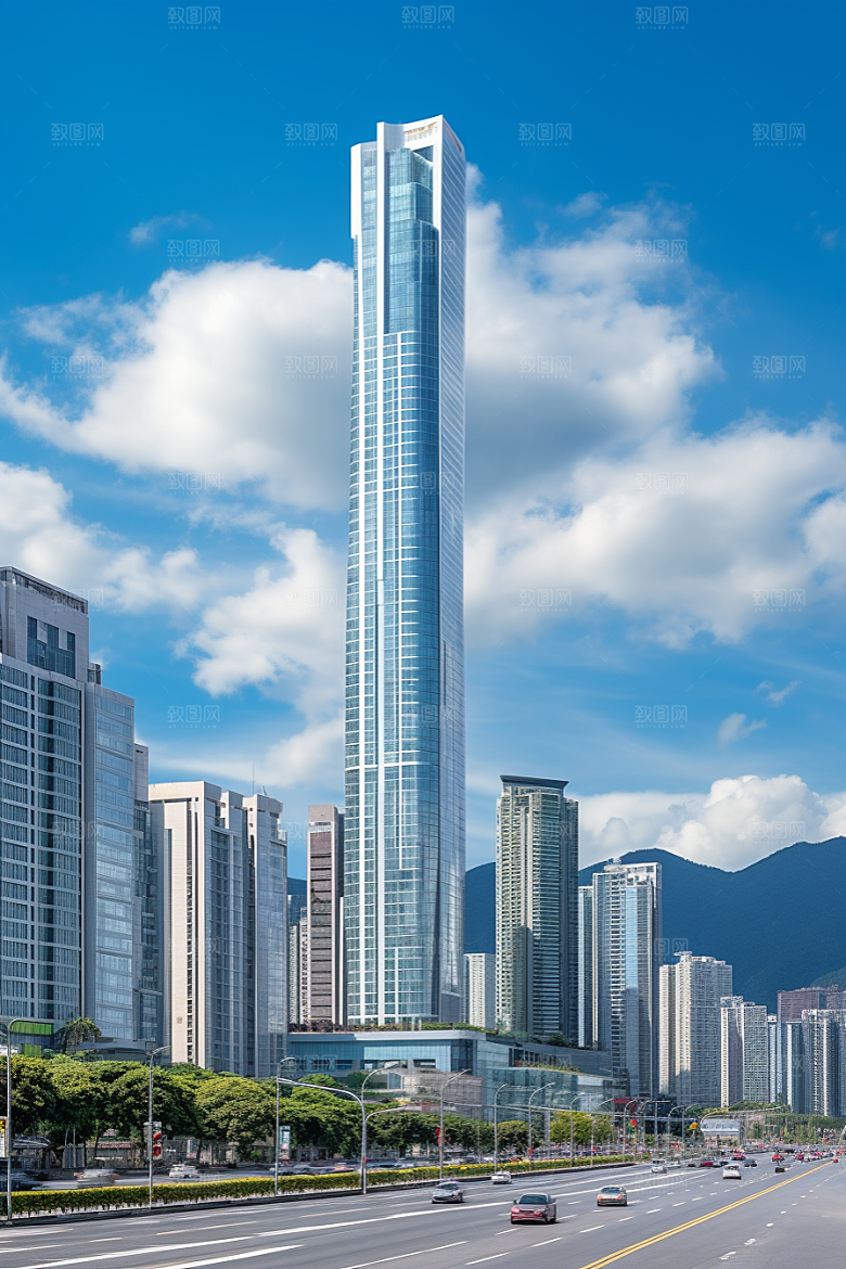 深圳城市风光经济特区风景摄影图