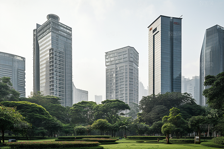 深圳城市风光现代化地标摄影图