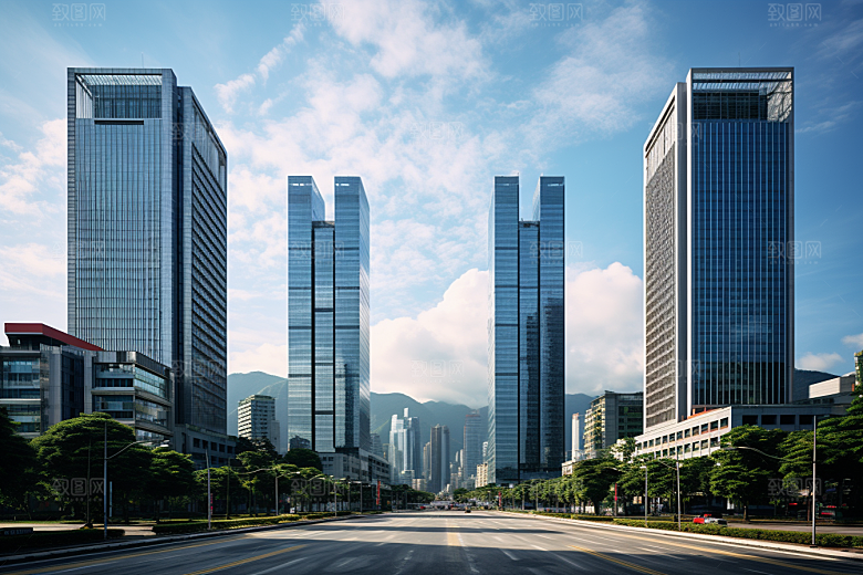 深圳城市风光旅游新城摄影图