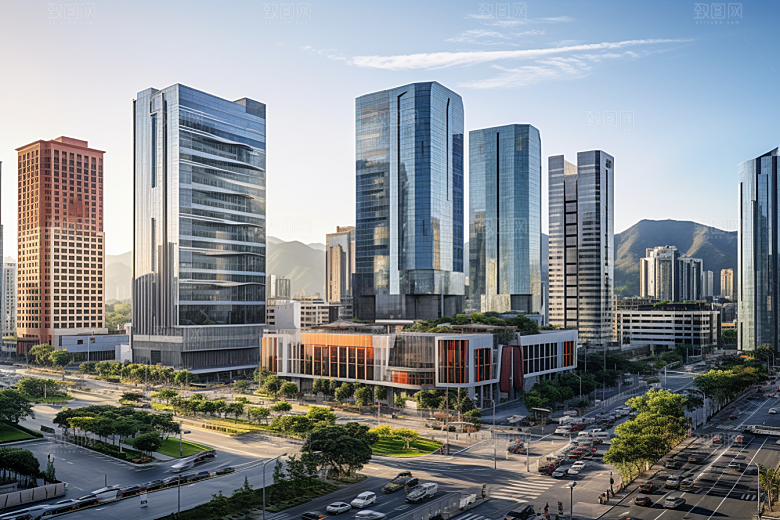 深圳城市风光风景地标摄影图