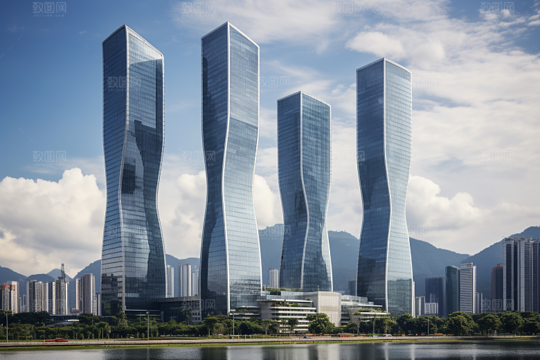 深圳城市风光景色都市摄影图