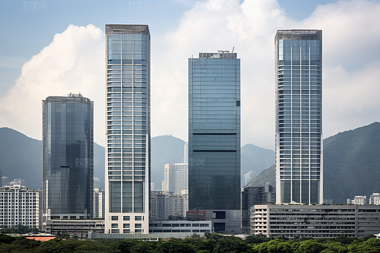 深圳城市风光景色高清摄影图