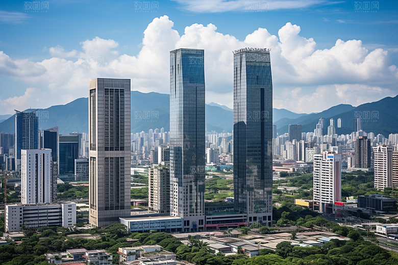 深圳城市风光现代化都市摄影图