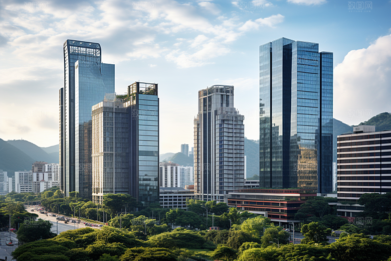 深圳城市风光风景都市摄影图