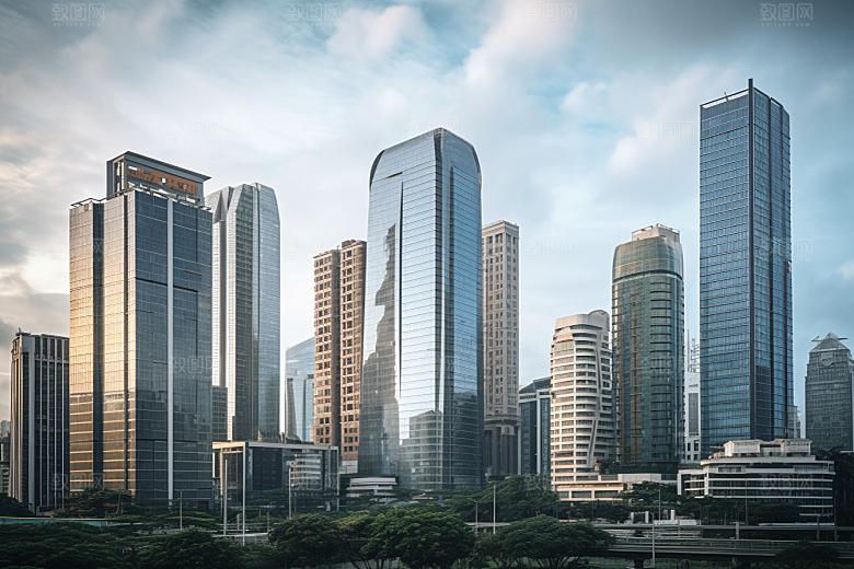 深圳城市风光经济特区旅游摄影图