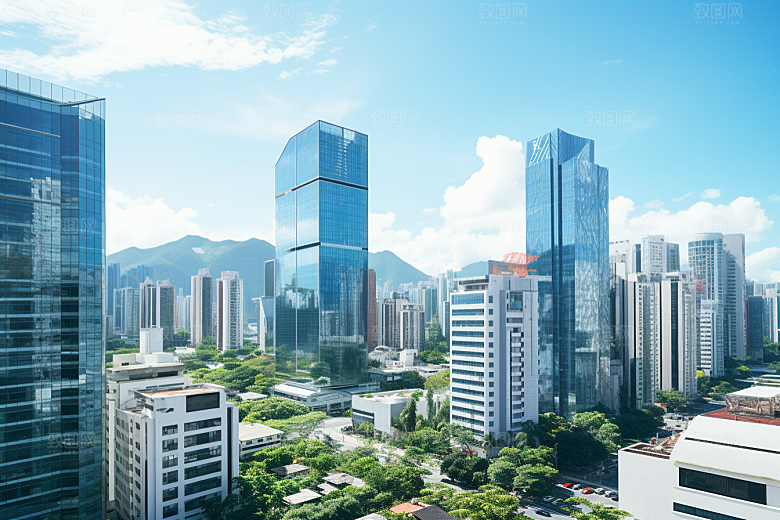 深圳城市风光现代化都市摄影图