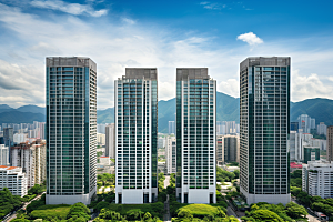 深圳城市风光旅游新城摄影图