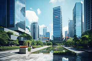 深圳城市风光地标景色摄影图
