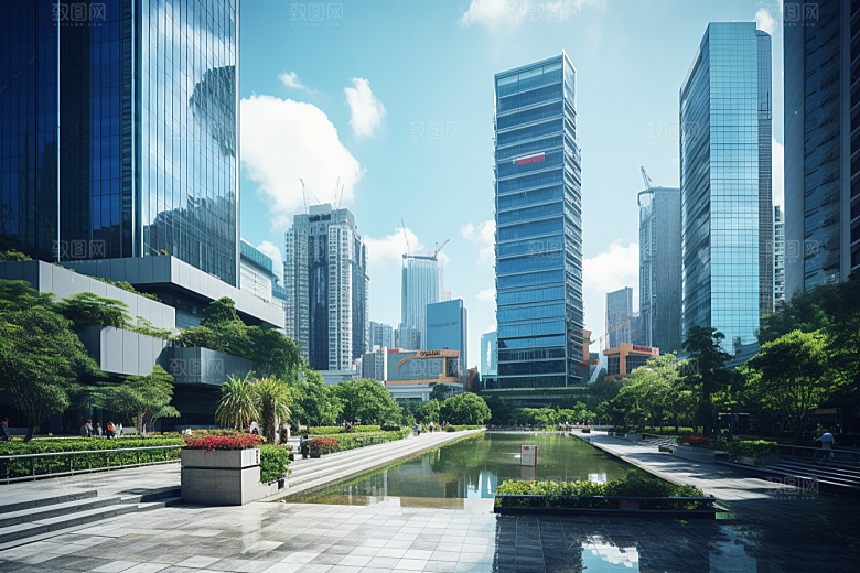 深圳城市风光地标景色摄影图