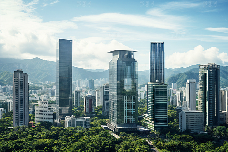 深圳城市风光旅行风景摄影图