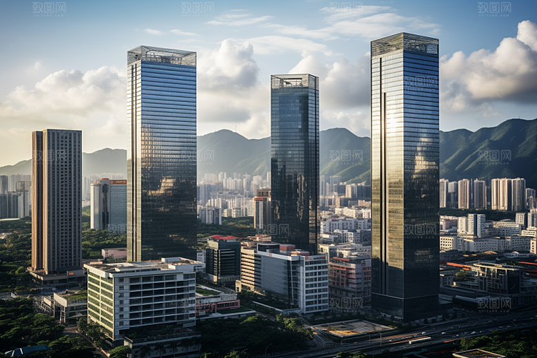 深圳城市风光旅游经济特区摄影图