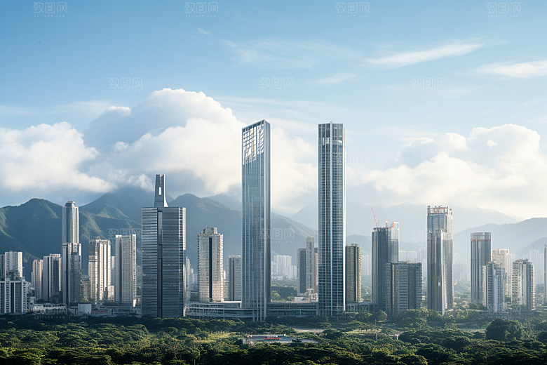 深圳城市风光地标经济特区摄影图