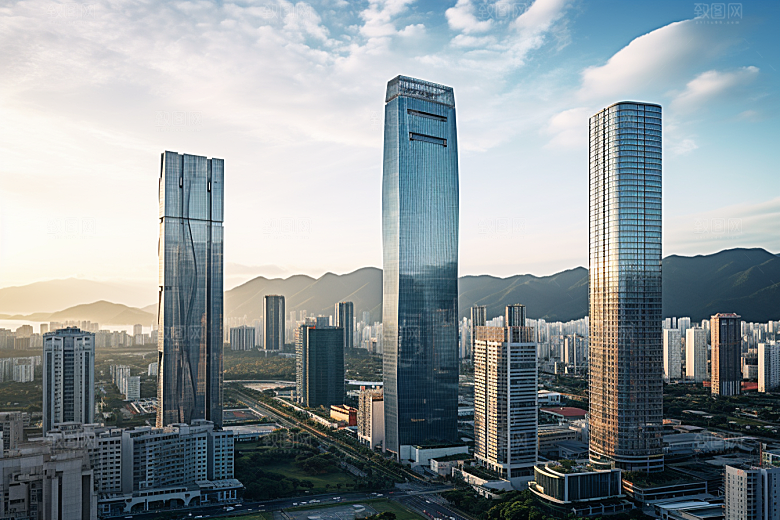 深圳城市风光经济特区国内游摄影图