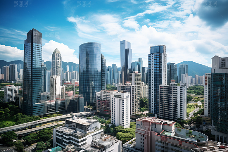 深圳城市风光景色国内游摄影图