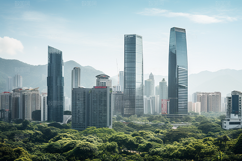 深圳城市风光都市旅游摄影图