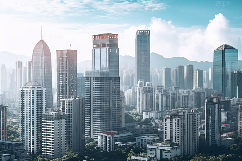 深圳城市风光高清地标摄影图