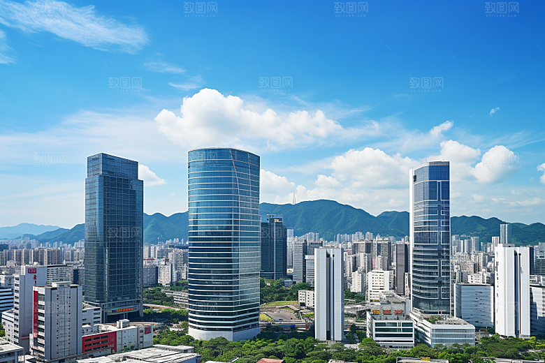 深圳城市风光经济特区国内游摄影图