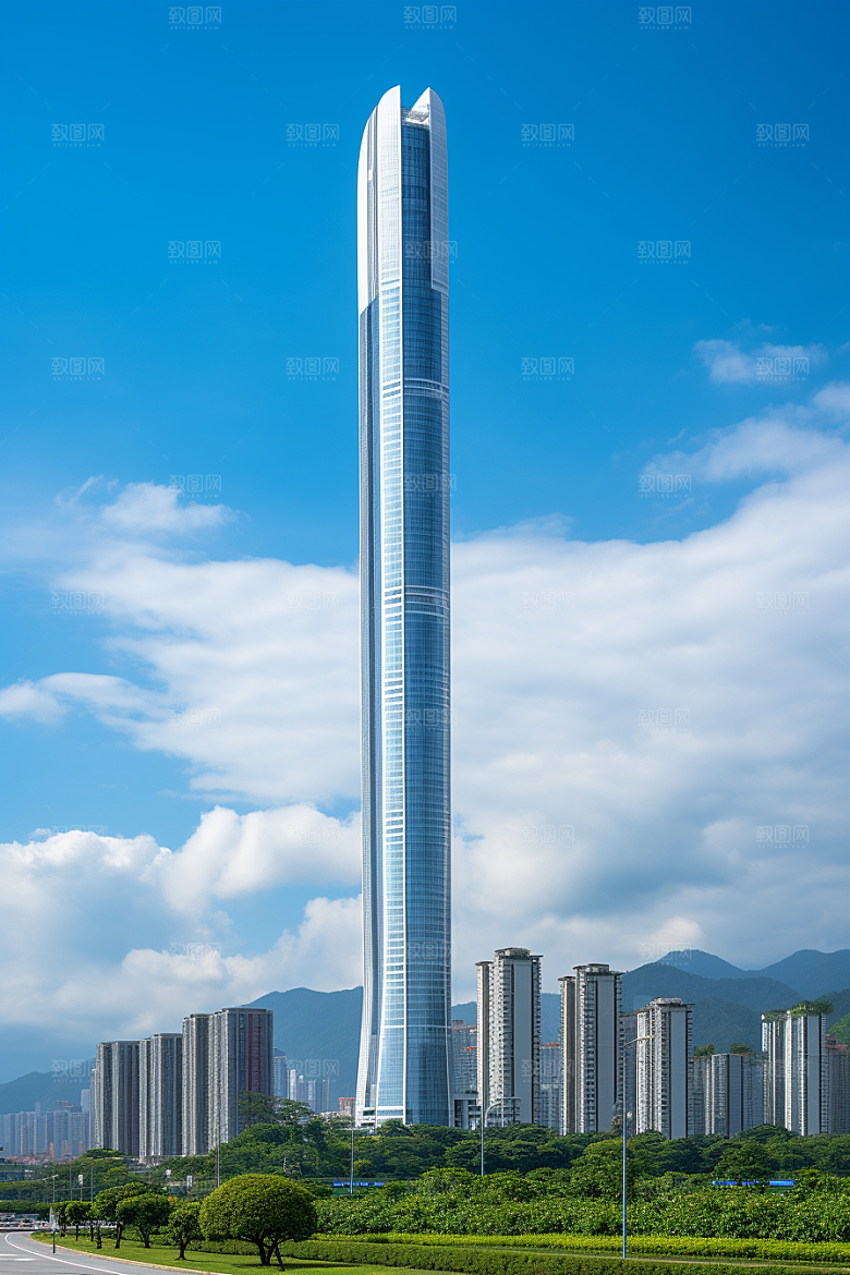 深圳城市风光新城旅游摄影图