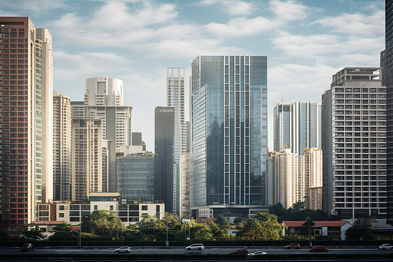 深圳城市风光国内游现代化摄影图
