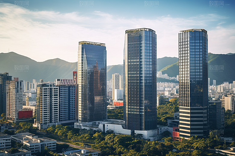 深圳城市风光经济特区地标摄影图