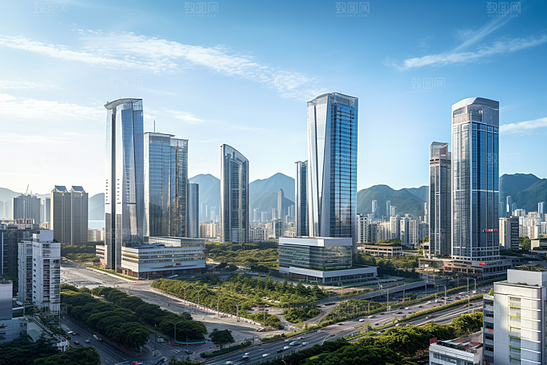 深圳城市风光国内游风景摄影图