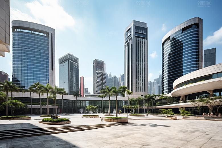 深圳城市风光高清地标摄影图