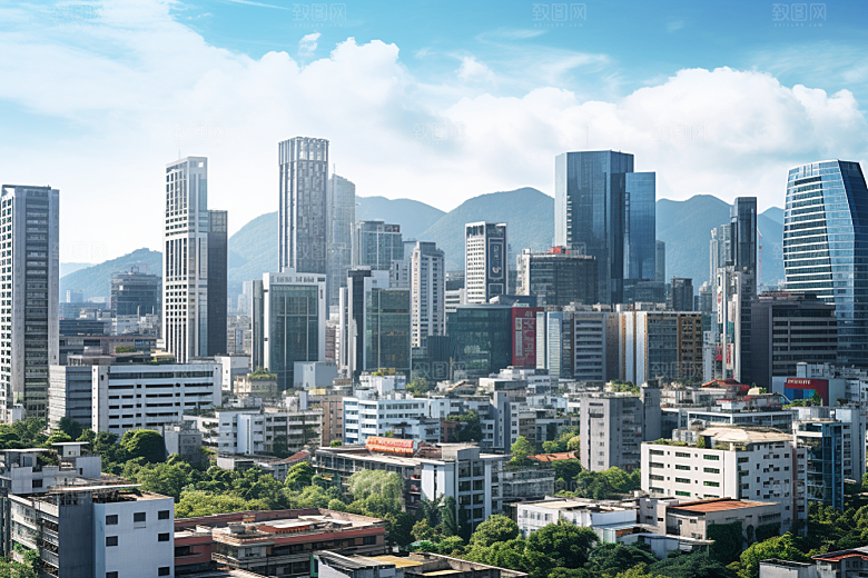 深圳城市风光景色高清摄影图