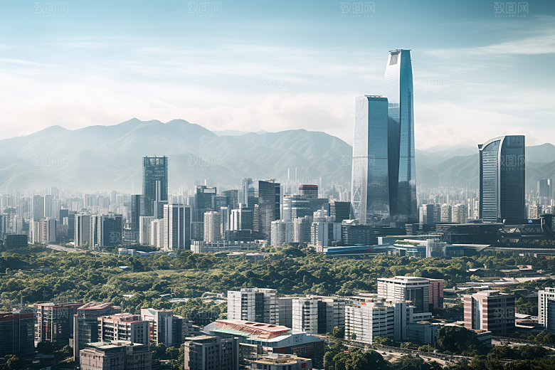 深圳城市风光国内游都市摄影图