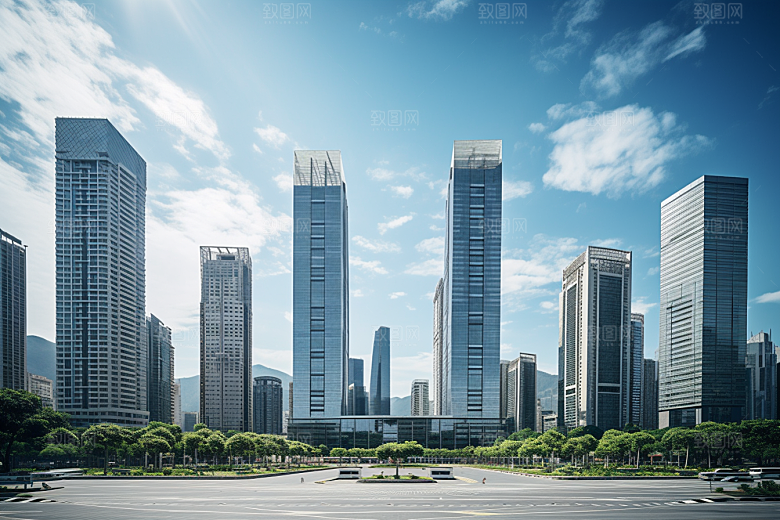 深圳城市风光经济特区景色摄影图