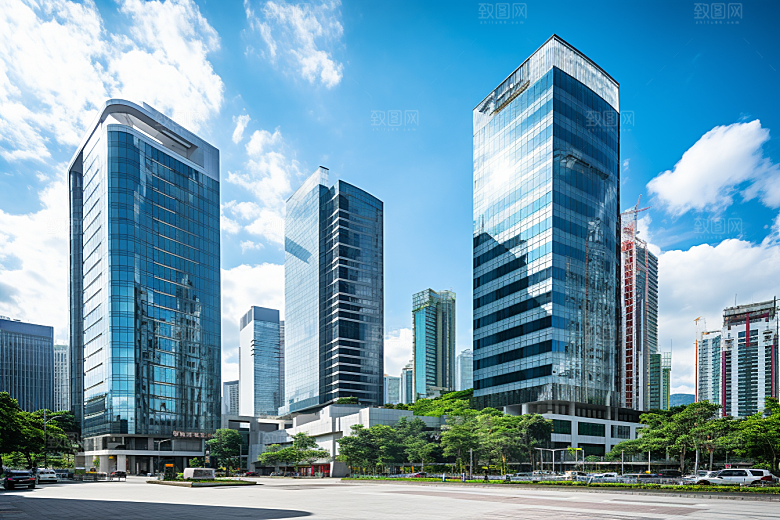 深圳城市风光旅行现代化摄影图