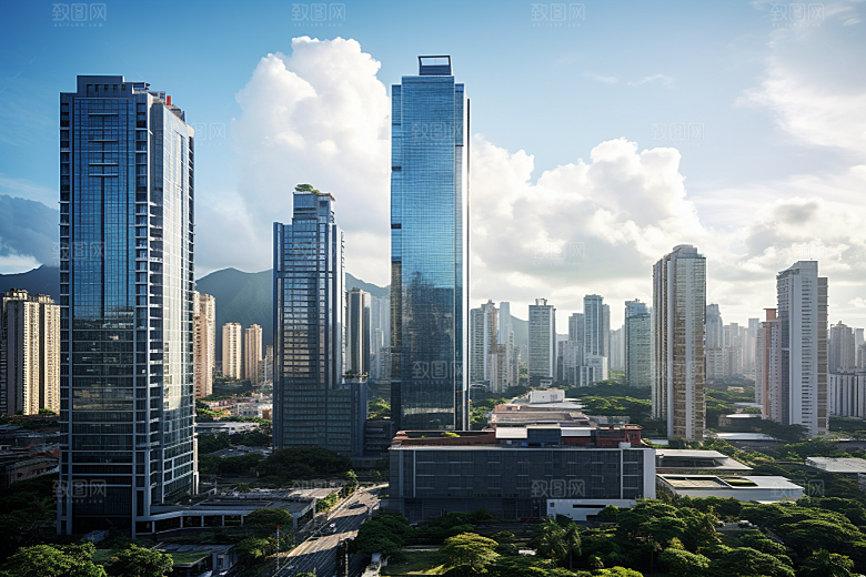 深圳城市风光都市风景摄影图