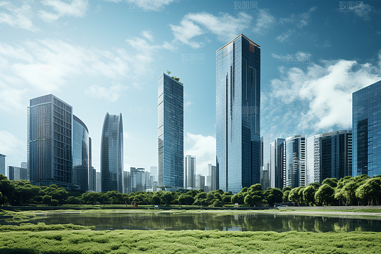 深圳城市风光新城现代化摄影图