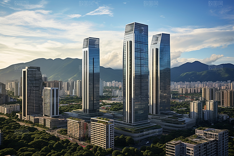 深圳城市风光都市经济特区摄影图