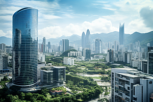 深圳城市风光地标旅游摄影图
