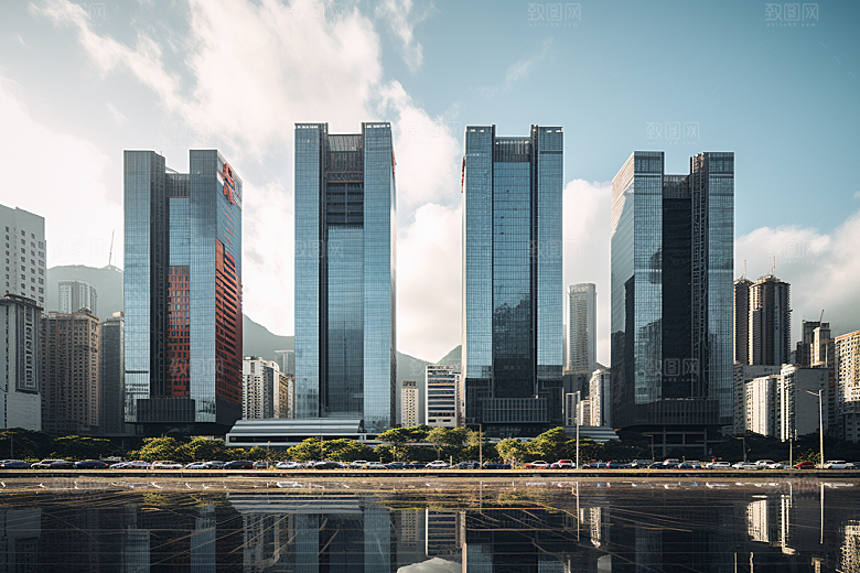 深圳城市风光高清风景摄影图