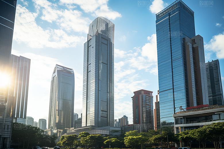 深圳城市风光经济特区都市摄影图