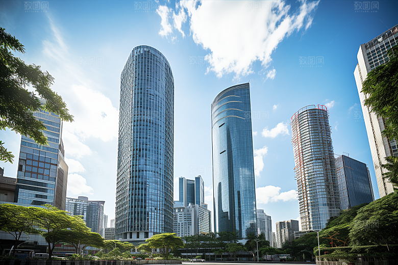 深圳城市风光新城都市摄影图
