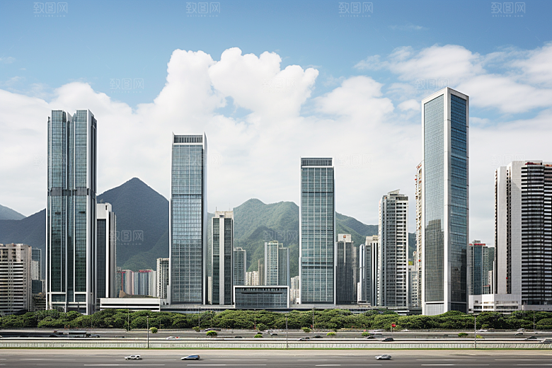 深圳城市风光旅行国内游摄影图