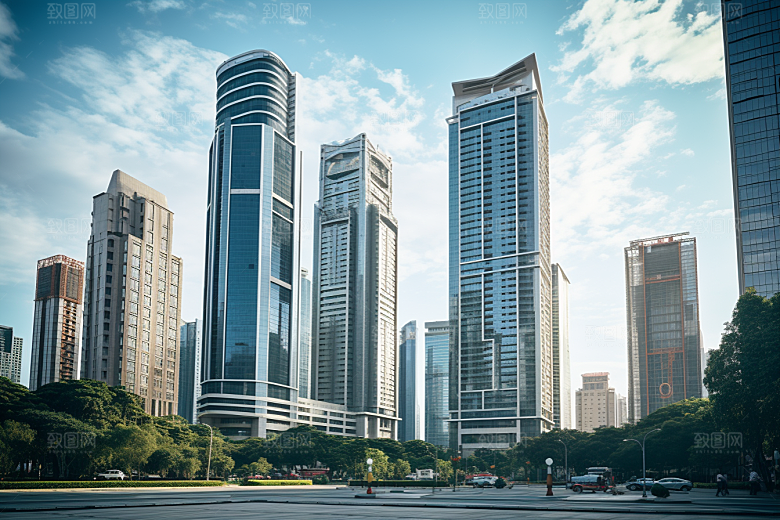 深圳城市风光新城旅行摄影图