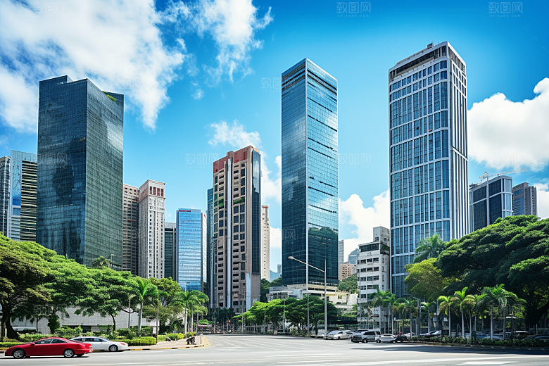 深圳城市风光旅行经济特区摄影图