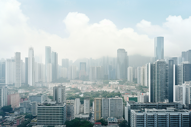 深圳城市风光都市现代化摄影图