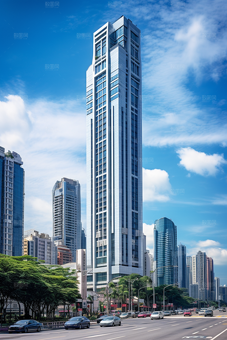 深圳城市风光经济特区旅游摄影图