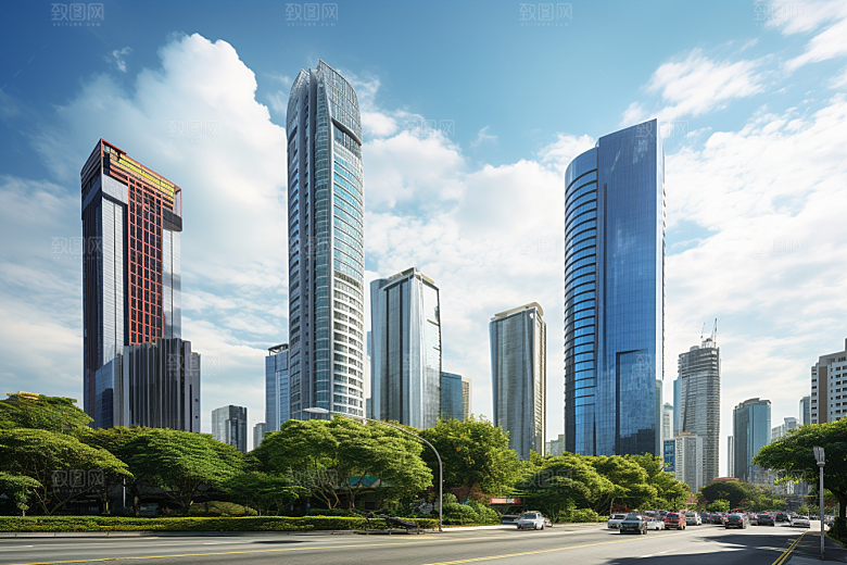 深圳城市风光都市景色摄影图