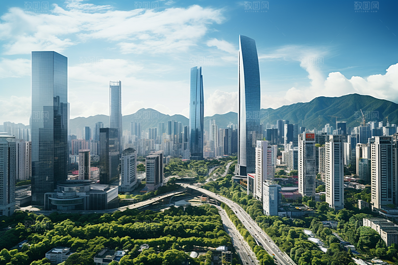 深圳城市风光旅游旅行摄影图