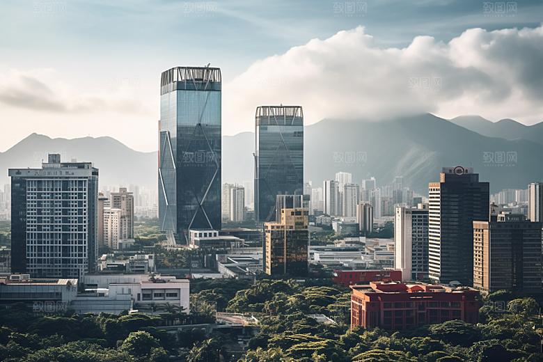 深圳城市风光现代化国内游摄影图