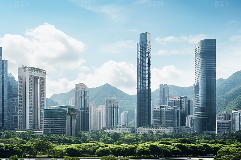 深圳城市风光风景景色摄影图