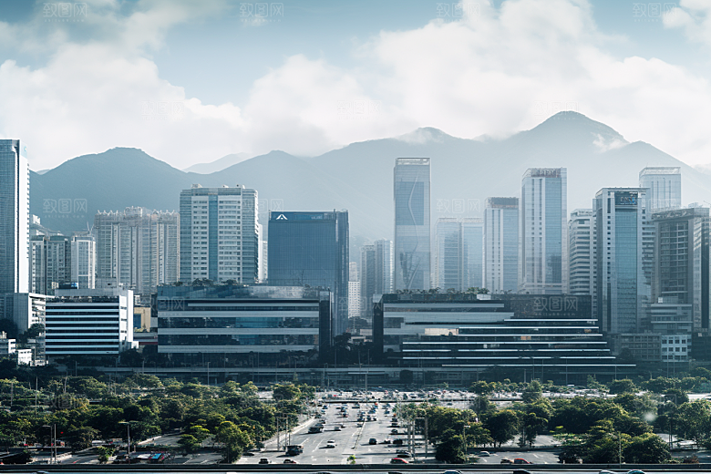 深圳城市风光风景地标摄影图
