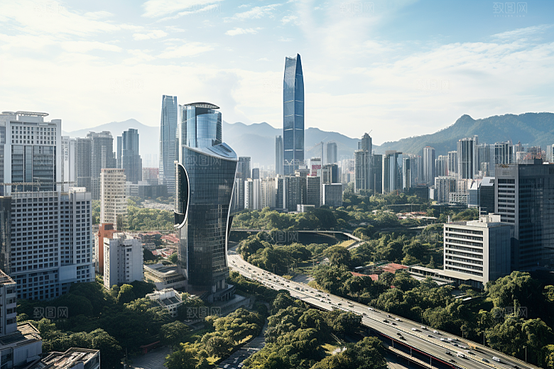 深圳城市风光景色经济特区摄影图