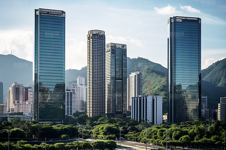 深圳城市风光新城旅游摄影图