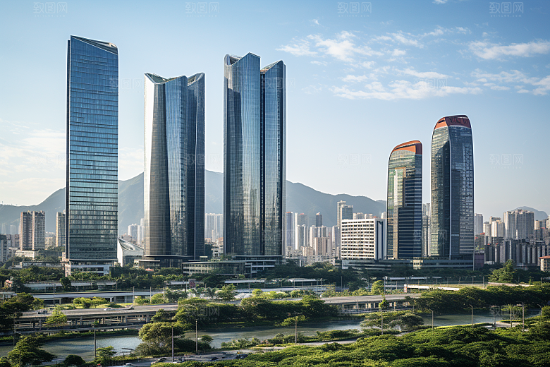 深圳城市风光风景高清摄影图